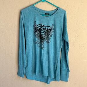 Harley-Davidson Blue 2020 Sturgis‎ rally long sleeve blue women’s top size large